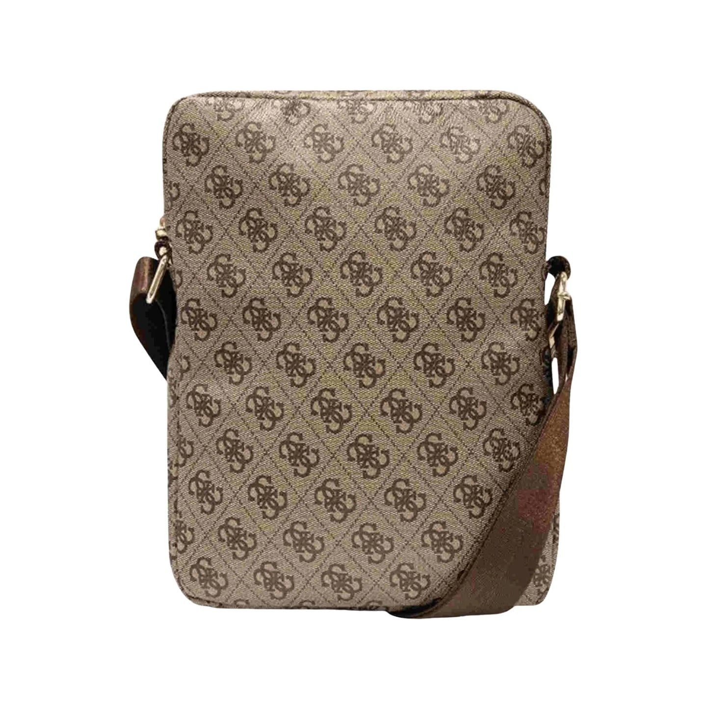 Guess Tablet Bag 4G Printed Stripes Braun - 10 Zoll