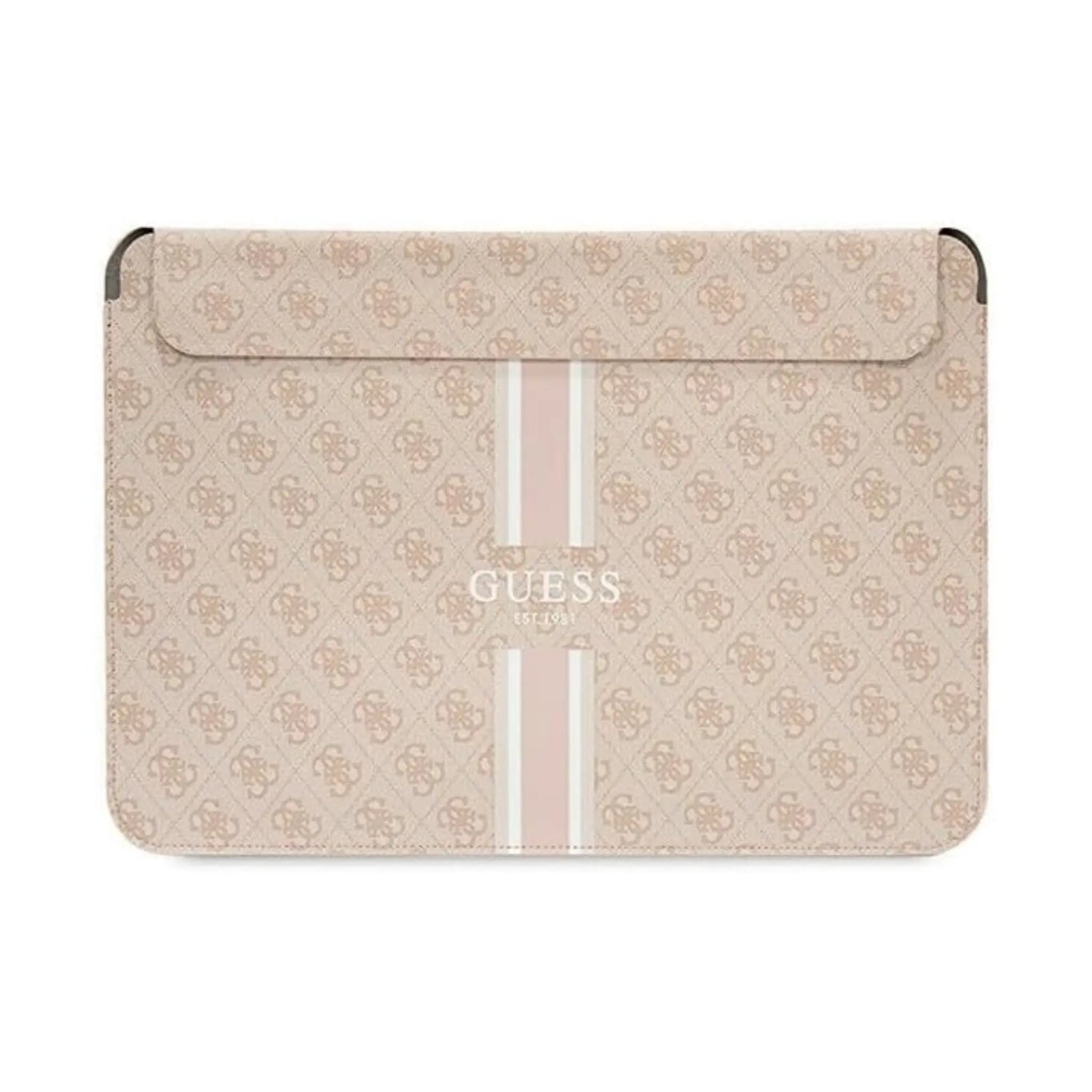 Guess MacBook Sleeve 16", Pink – 4G Printed Stripe