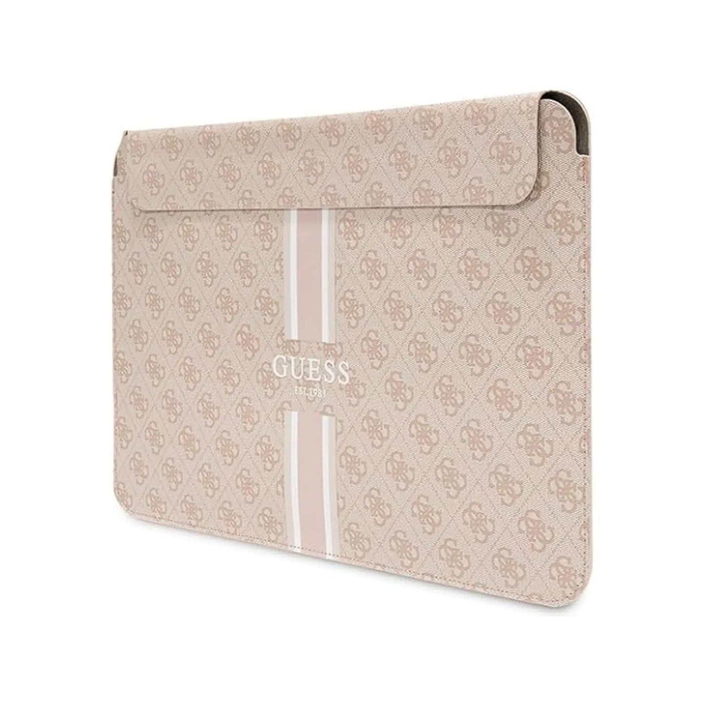 Guess MacBook Sleeve 16", Pink – 4G Printed Stripe