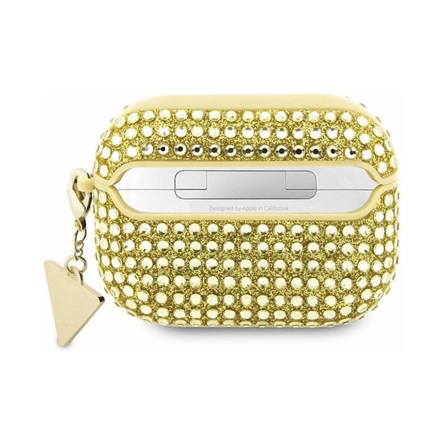 Guess Hülle Rhinestone Triangle Charm Gold - AirPods Pro 2
