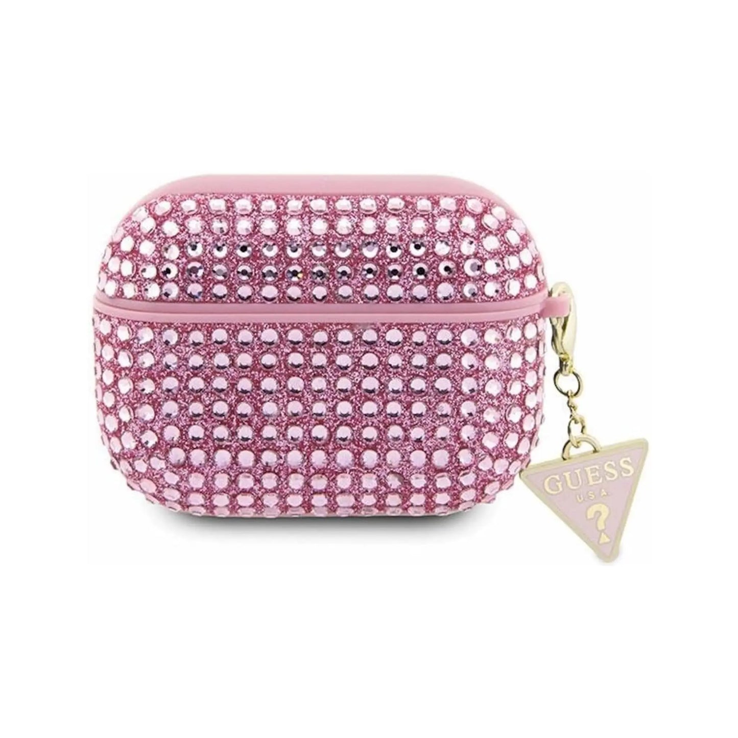 Guess Hülle Rhinestone Triangle Charm Pink - AirPods Pro 2