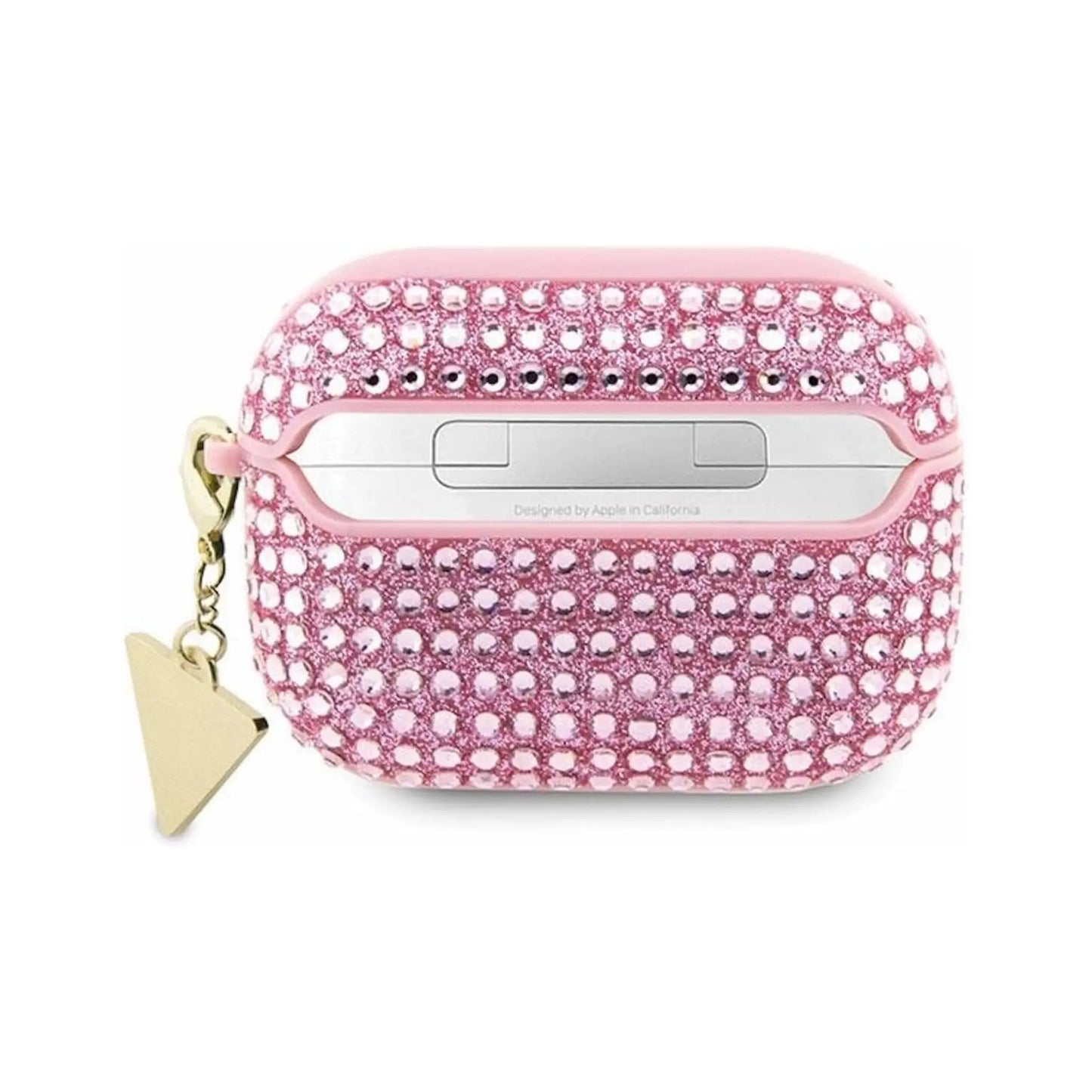 Guess Hülle Rhinestone Triangle Charm Pink - AirPods Pro 2