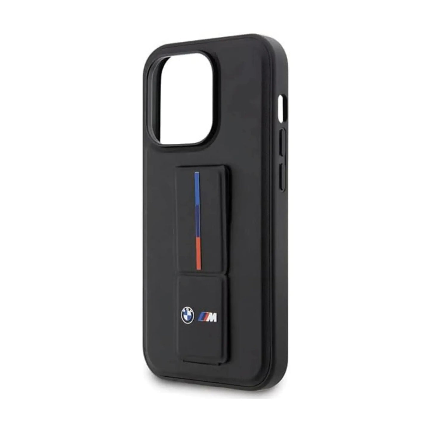 BMW Hülle Grip Stand Hot Stamp Schwarz – iPhone 14 Pro Max
