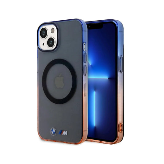 BMW iPhone 14 Hülle, Grau – Gradient Bumper MagSafe