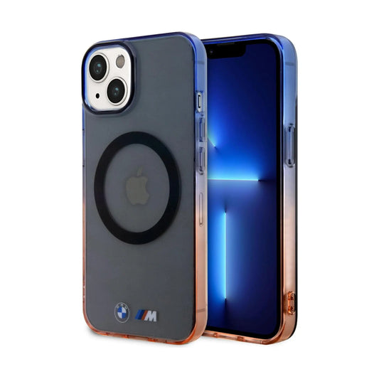 BMW iPhone 14 Plus Hülle, Grau – Gradient Bumper MagSafe
