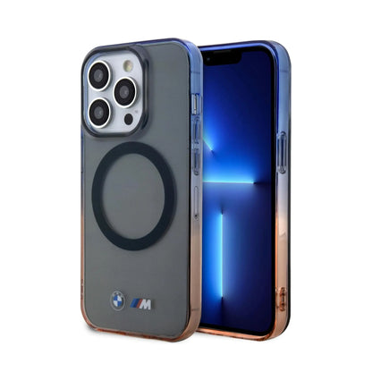 BMW iPhone 14 Pro Hülle, Grau – Gradient Bumper MagSafe