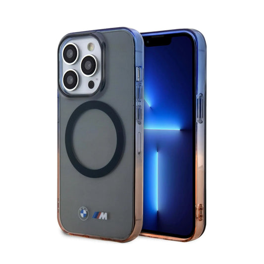 BMW iPhone 14 Pro Hülle, Grau – Gradient Bumper MagSafe