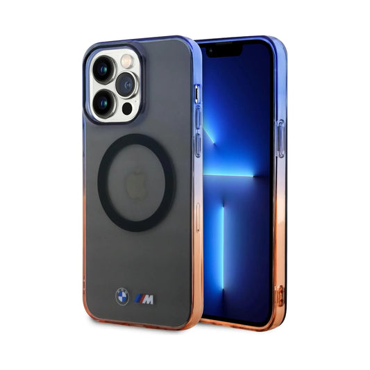 BMW iPhone 14 Pro Max Hülle, Grau – Gradient Bumper MagSafe
