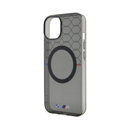 BMW iPhone 14 Hülle, Grau – Pattern MagSafe