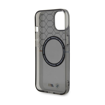 BMW iPhone 14 Hülle, Grau – Pattern MagSafe