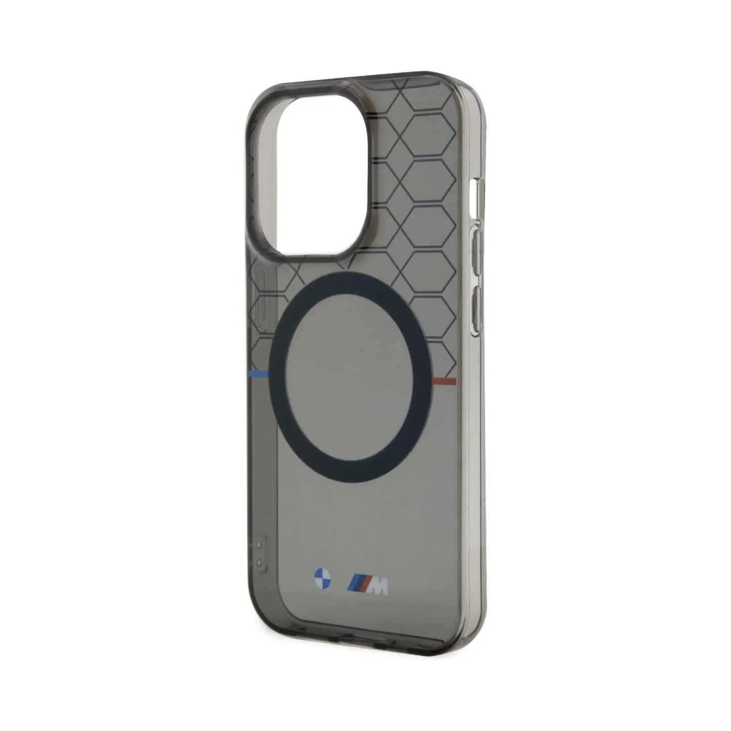 BMW iPhone 14 Pro Hülle, Grau – Pattern MagSafe