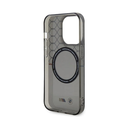 BMW iPhone 14 Pro Hülle, Grau – Pattern MagSafe