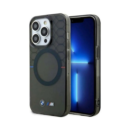 BMW Hülle Pattern MagSafe Grau – iPhone 14 Pro Max