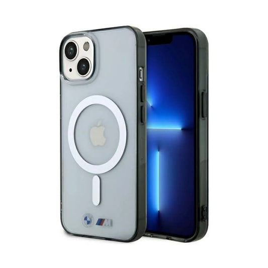 BMW Hülle Silberring MagSafe Transparent – iPhone 14