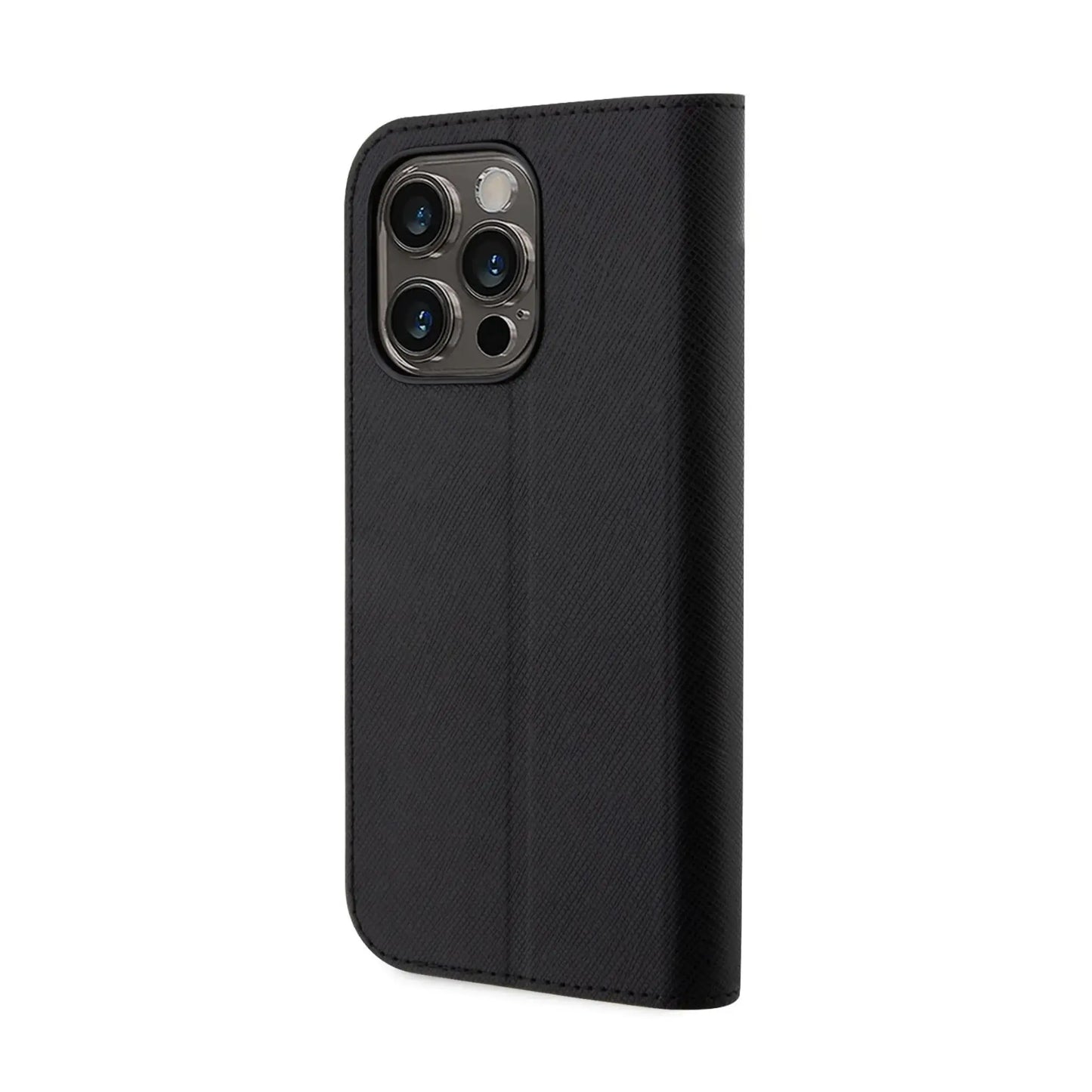 Karl Lagerfeld Hülle Booktype NFT Saffiano Karl & Choupette Schwarz – iPhone 14 Pro