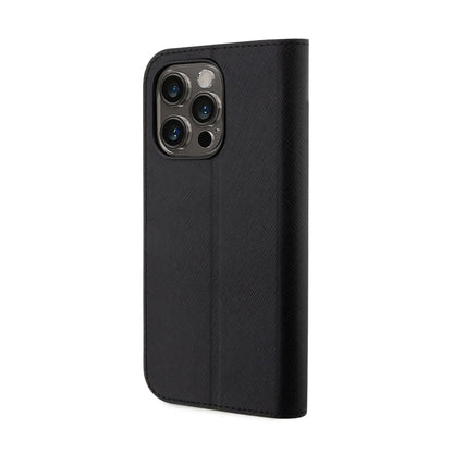 Karl Lagerfeld Hülle Booktype NFT Saffiano Karl & Choupette Schwarz – iPhone 14 Pro