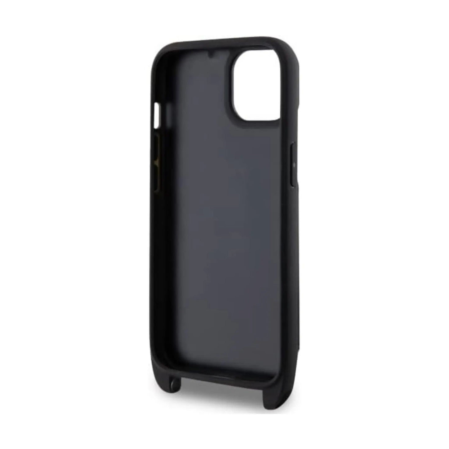 Karl Lagerfeld Hülle KLHCP14SCSAKHPKK Saffiano Monogram Crossbody Schwarz – iPhone 14
