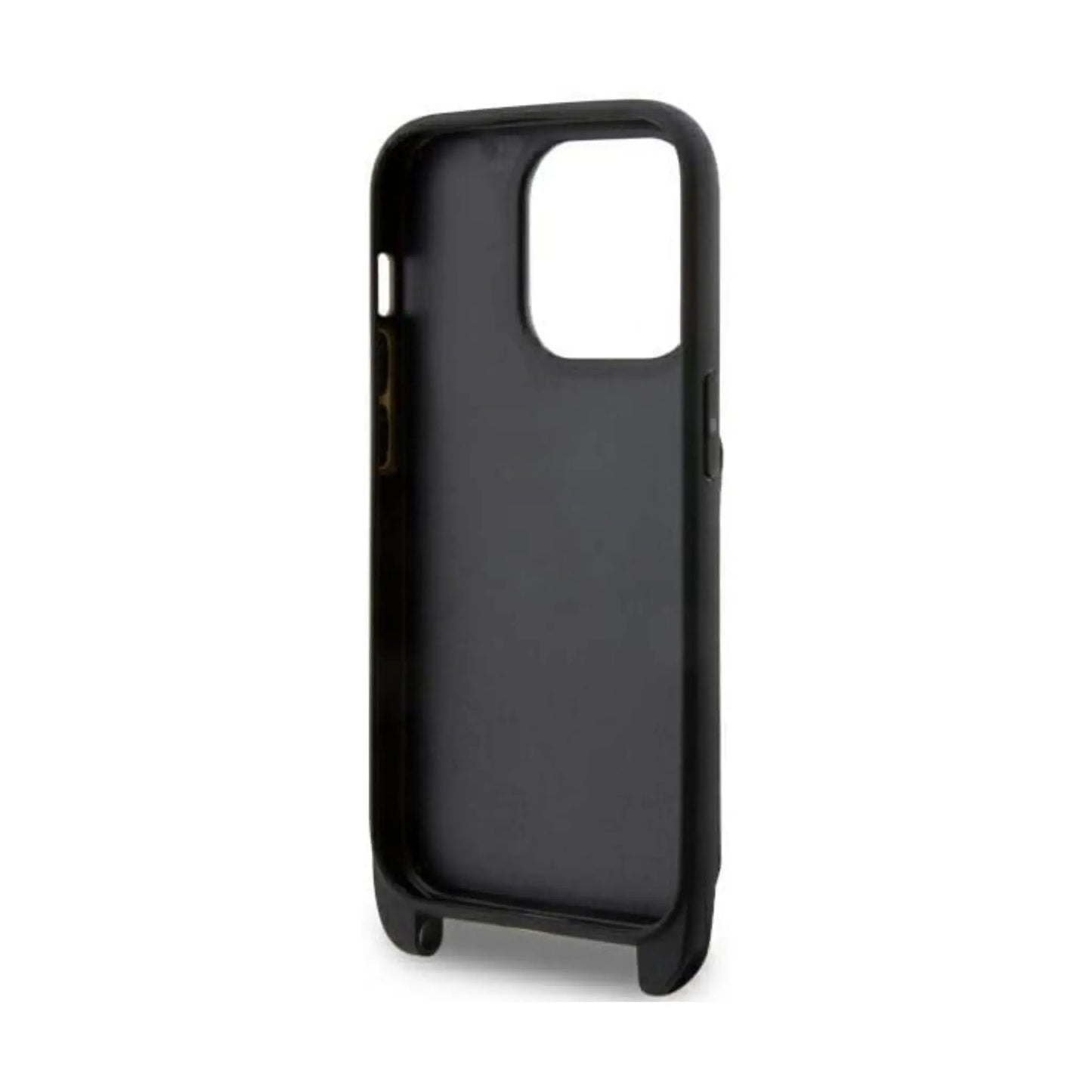 Karl Lagerfeld Crossbody Saffiano Monogram Choupette Hardcase KLHCP14LCSAKHPCK, Schwarz - iPhone 14 Pro