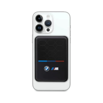 BMW M Powerbank 3000mAh, Schwarz – Induktiv + Kabel, Für MagSafe