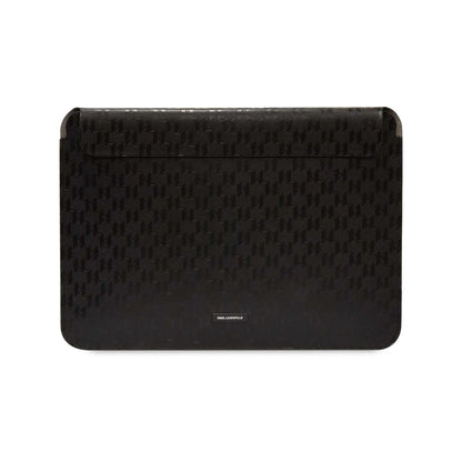 Karl Lagerfeld NFT Saffiano Karl & Choupette Sleeve Notebook-Hülle, Schwarz - 14 Zoll