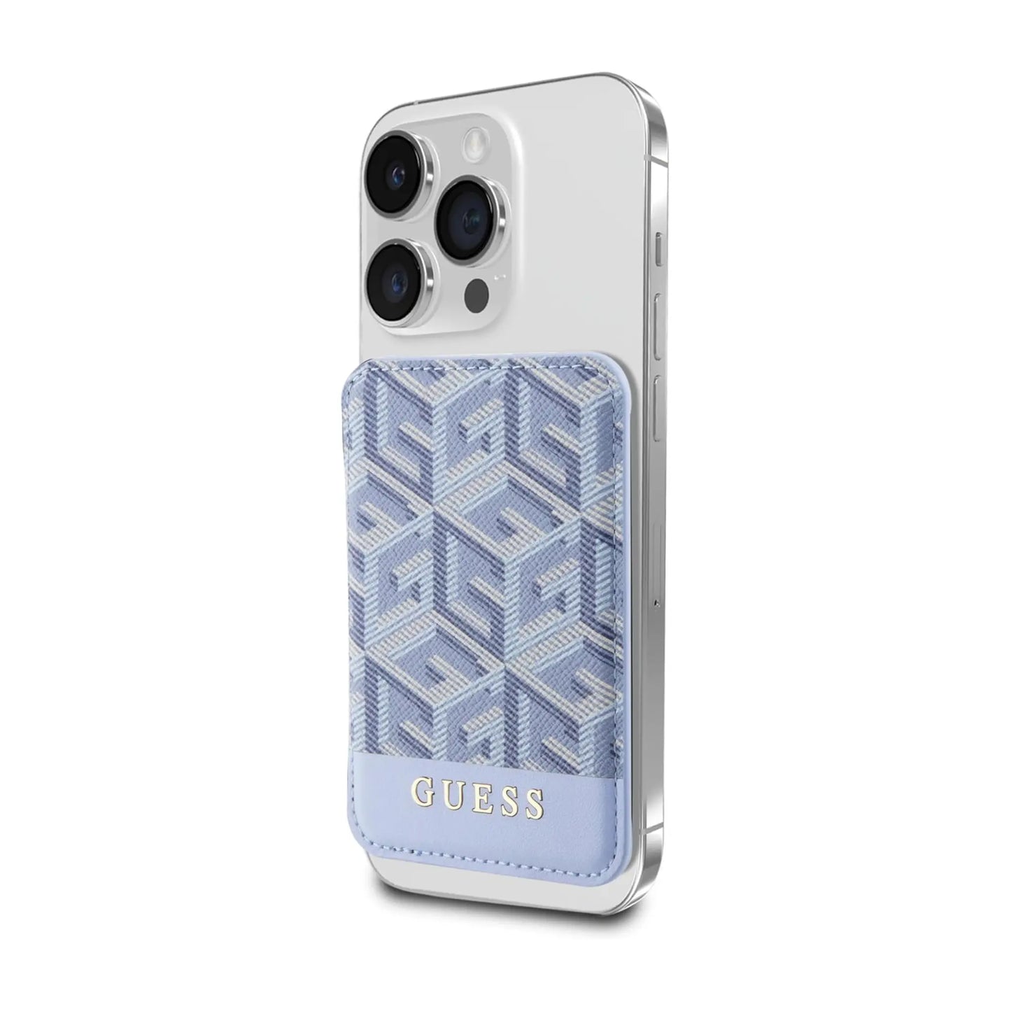 Guess Geldbörse Card Slot GUWMSHGCFSEB GCube Stripe Blau – Universal