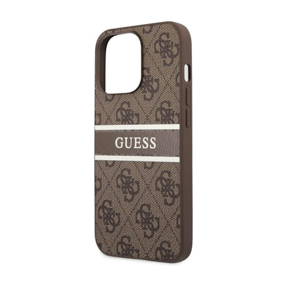 Guess Glitter Gold Hülle Braun für Magsafe – iPhone 14