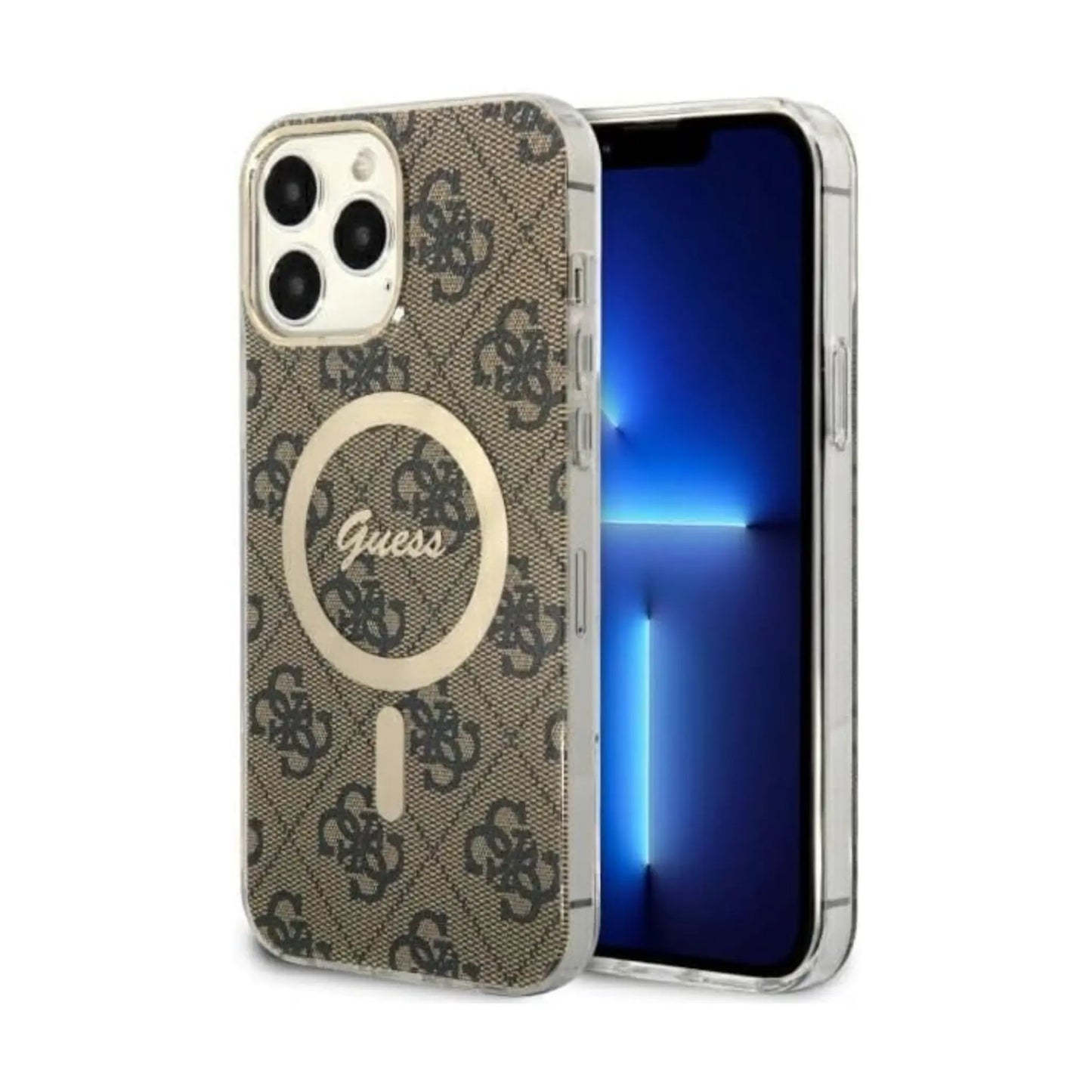 Guess 4G Hülle Braun für Magsafe – iPhone 13 Pro Max