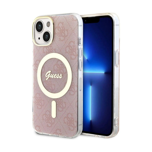 Guess Hülle 4G Für Magsafe Rosa - iPhone 14 Plus