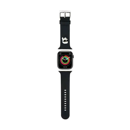 Karl Lagerfeld Apple Watch Armband KLAWMSLKNK, Schwarz - 38/40/41 mm