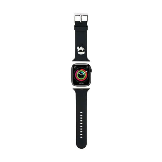 Karl Lagerfeld Apple Watch Armband KLAWMSLKNK, Schwarz - 38/40/41 mm