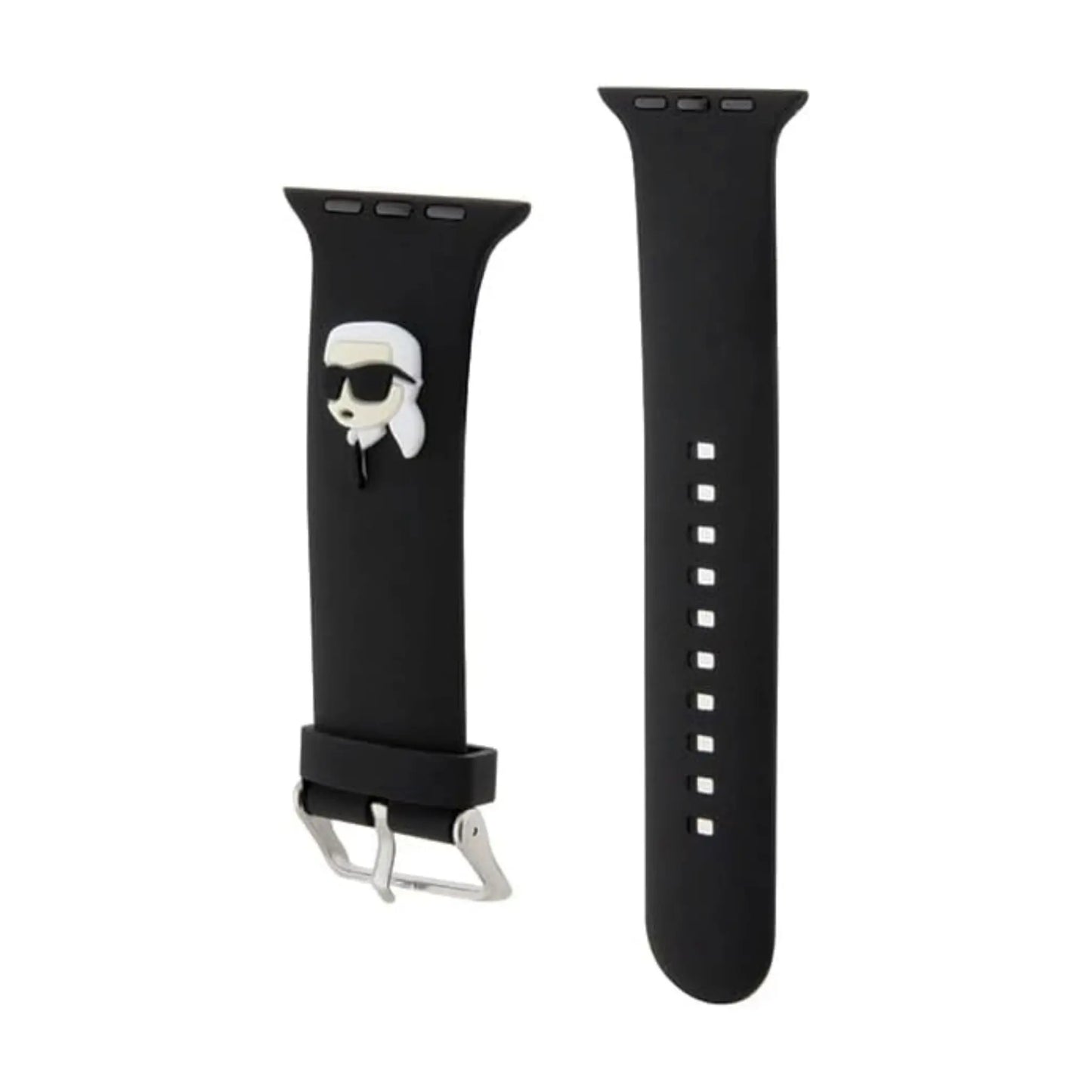 Karl Lagerfeld Apple Watch Armband KLAWMSLKNK, Schwarz - 38/40/41 mm