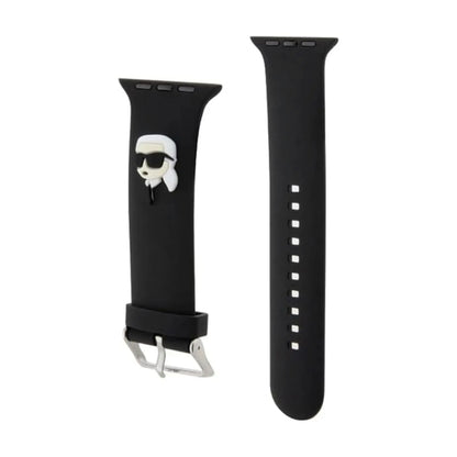 Karl Lagerfeld Apple Watch Armband KLAWMSLKNK, Schwarz - 38/40/41 mm