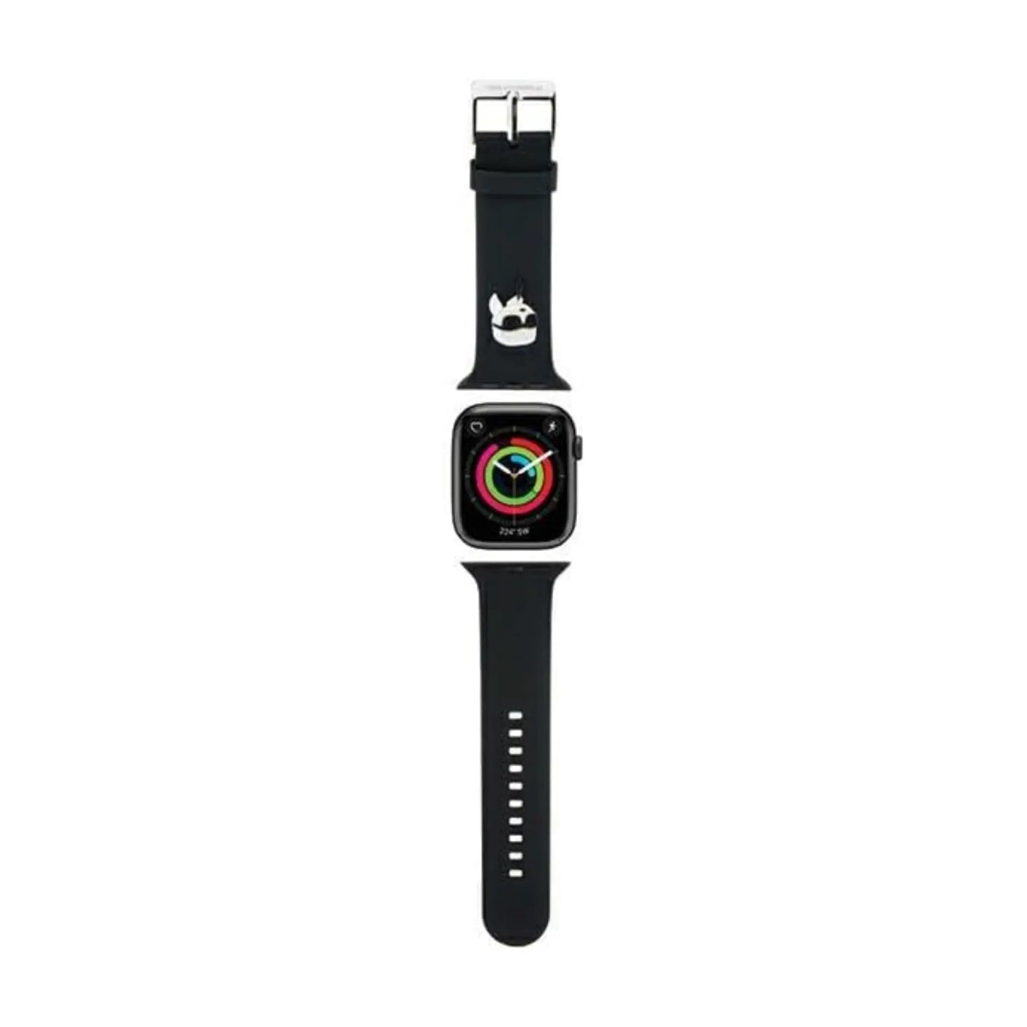 Karl Lagerfeld Armband KLAWLSLKNH One Size Schwarz – Apple Watch 42/44/45/49 mm