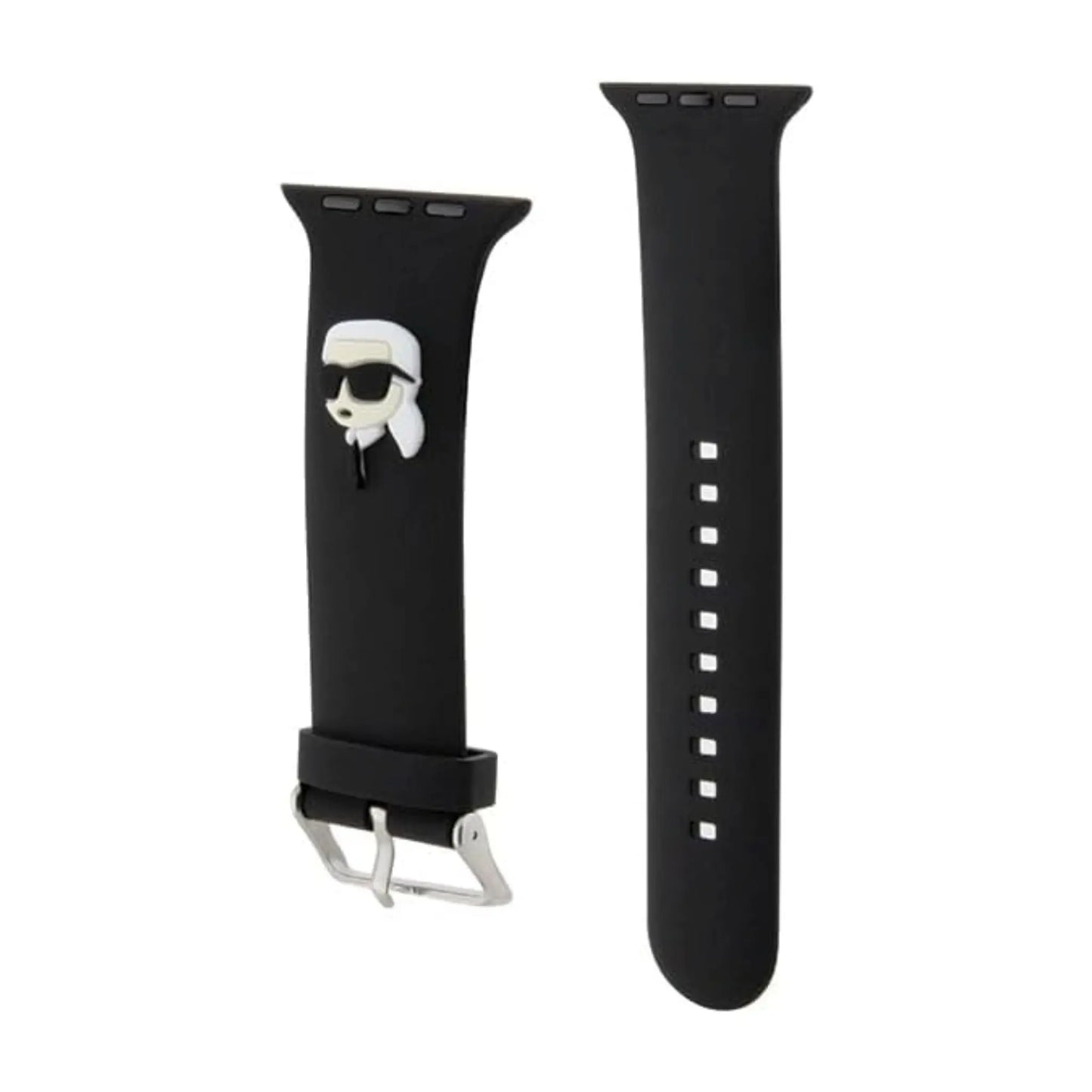 Karl Lagerfeld Armband KLAWLSLKNH One Size Schwarz – Apple Watch 42/44/45/49 mm
