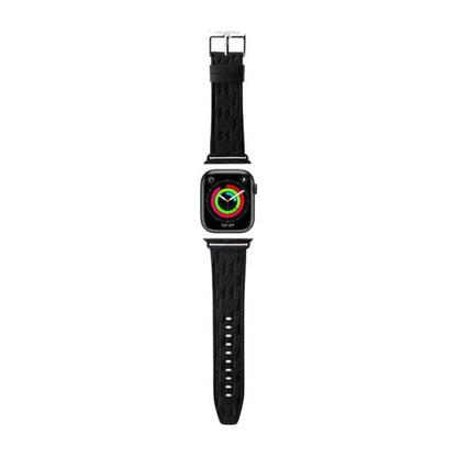 Karl Lagerfeld Saffiano Monogram Apple Watch Armband, Schwarz - 38/40/41 mm