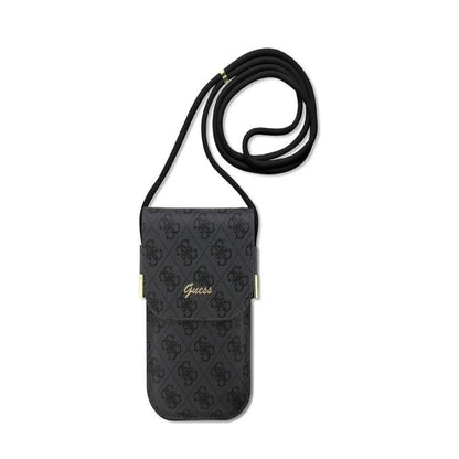 Guess Phone Bag 4G Metal Logo Script Schwarz - Universal
