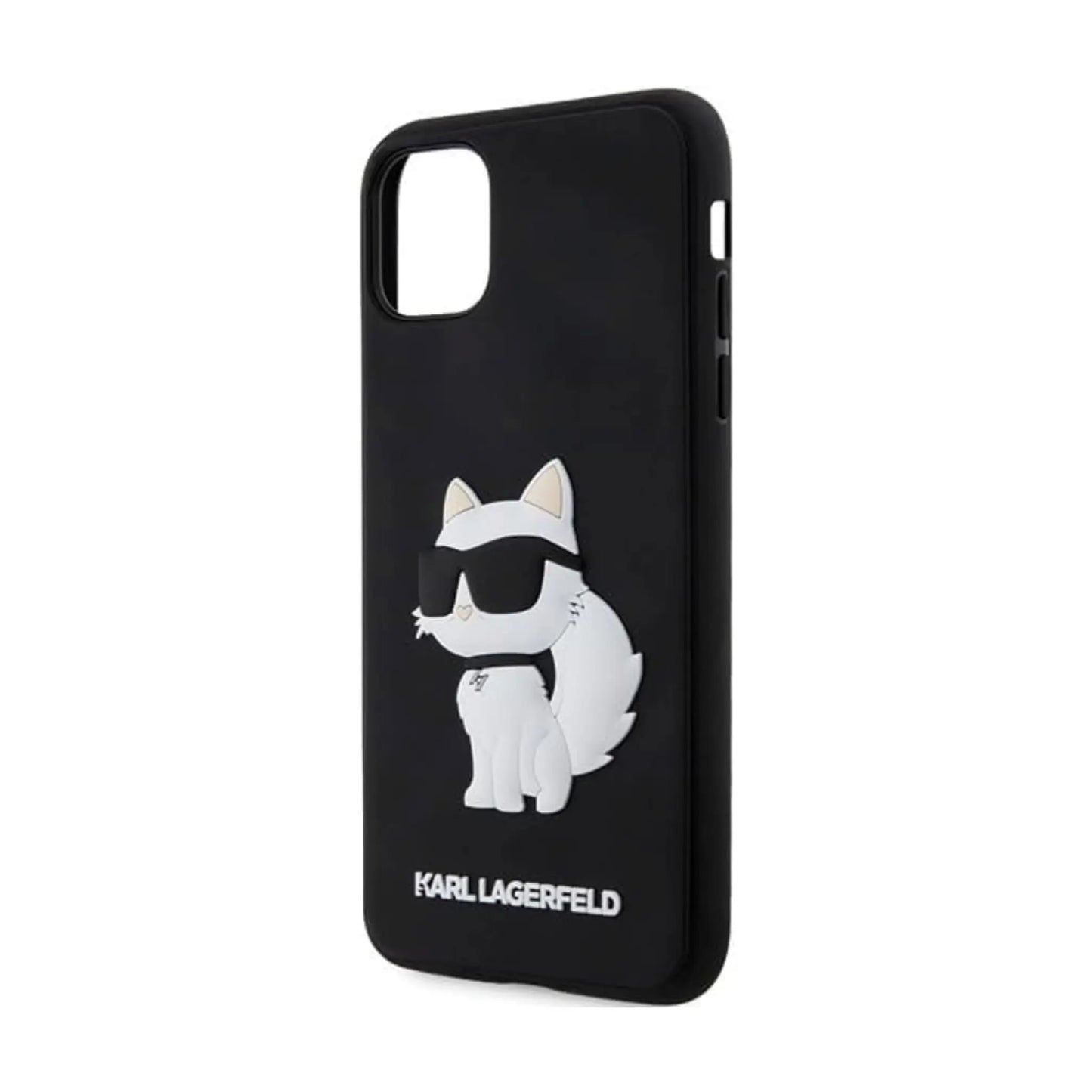 Karl Lagerfeld Hülle KLHCN613DRKHNK Rubber Choupette 3D Schwarz – iPhone 11/XR