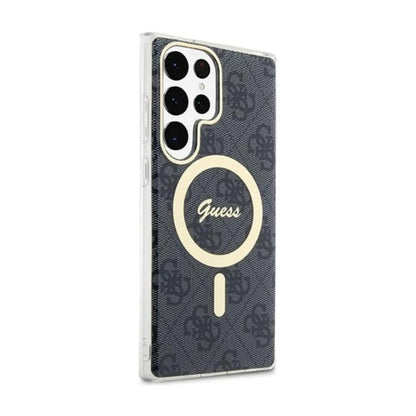 Guess Hülle GUHMS23LH4STK 4G MagSafe Schwarz - Galaxy S23 Ultra