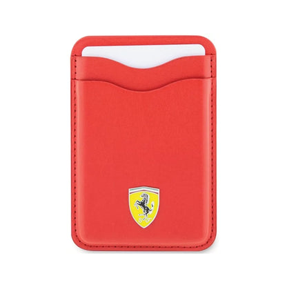 Ferrari Hülle Case Cover Portemonnaie MagSafe Rot – iPhone