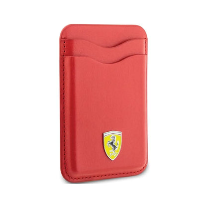 Ferrari Hülle Case Cover Portemonnaie MagSafe Rot – iPhone