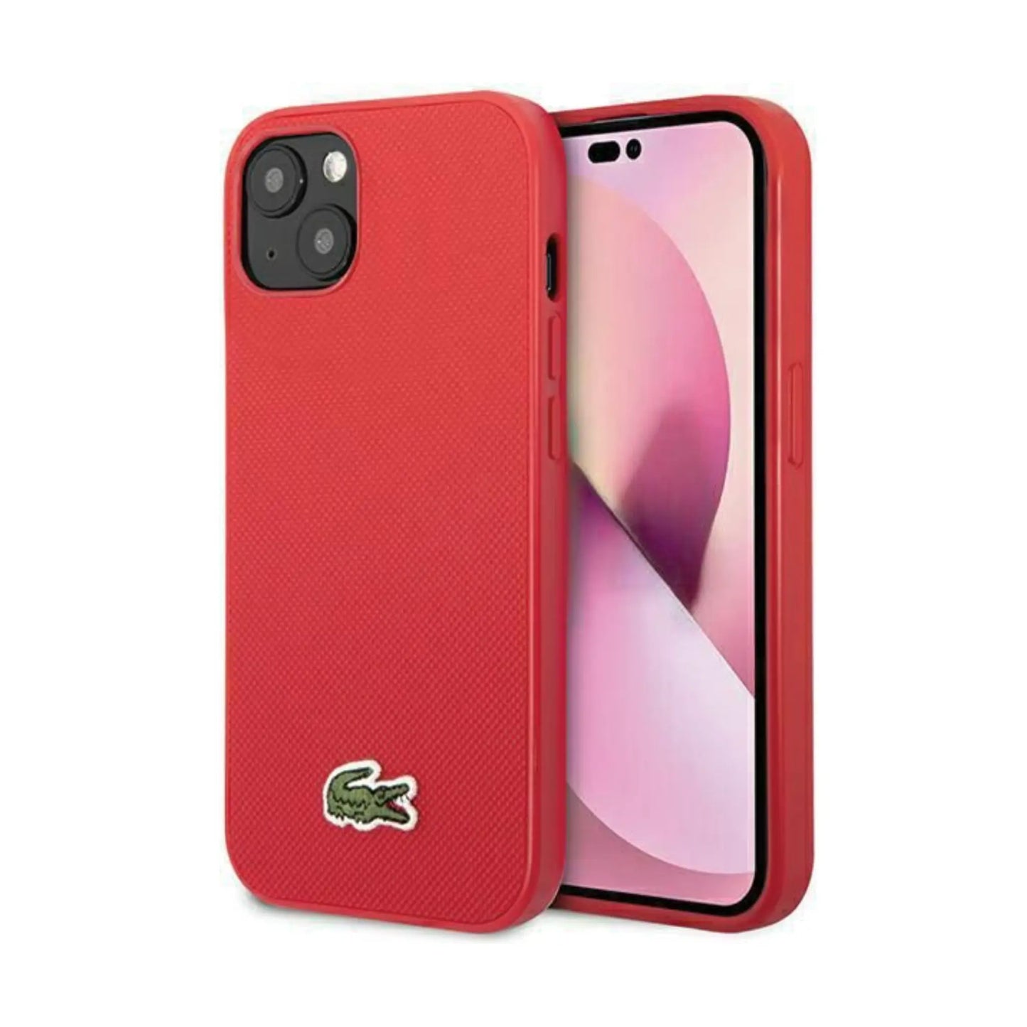 Lacoste Hülle LCHMP15SPVCR Iconic Petit Pique MagSafe Rot – iPhone 15