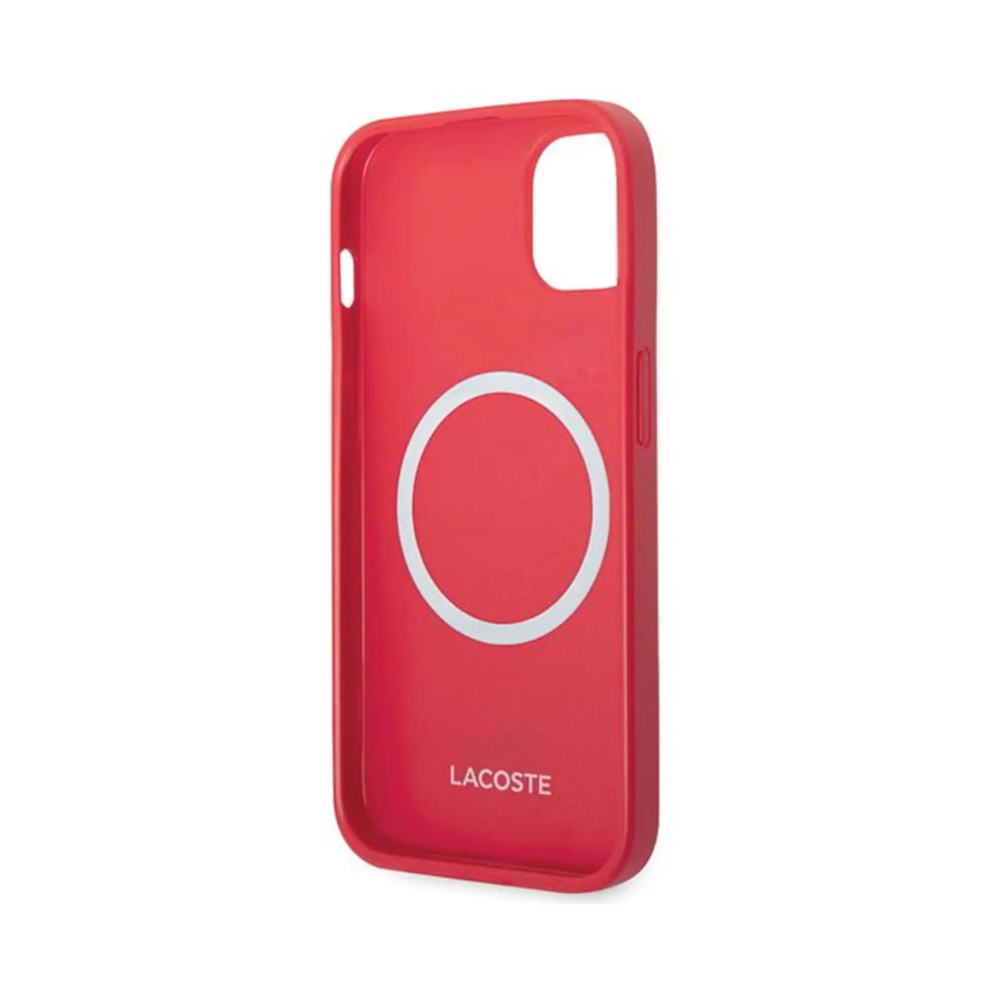 Lacoste Hülle LCHMP15SPVCR Iconic Petit Pique MagSafe Rot – iPhone 15