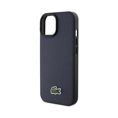 Lacoste Hülle Iconic Petit Piqué Woven Logo MagSafe Navy – iPhone 15