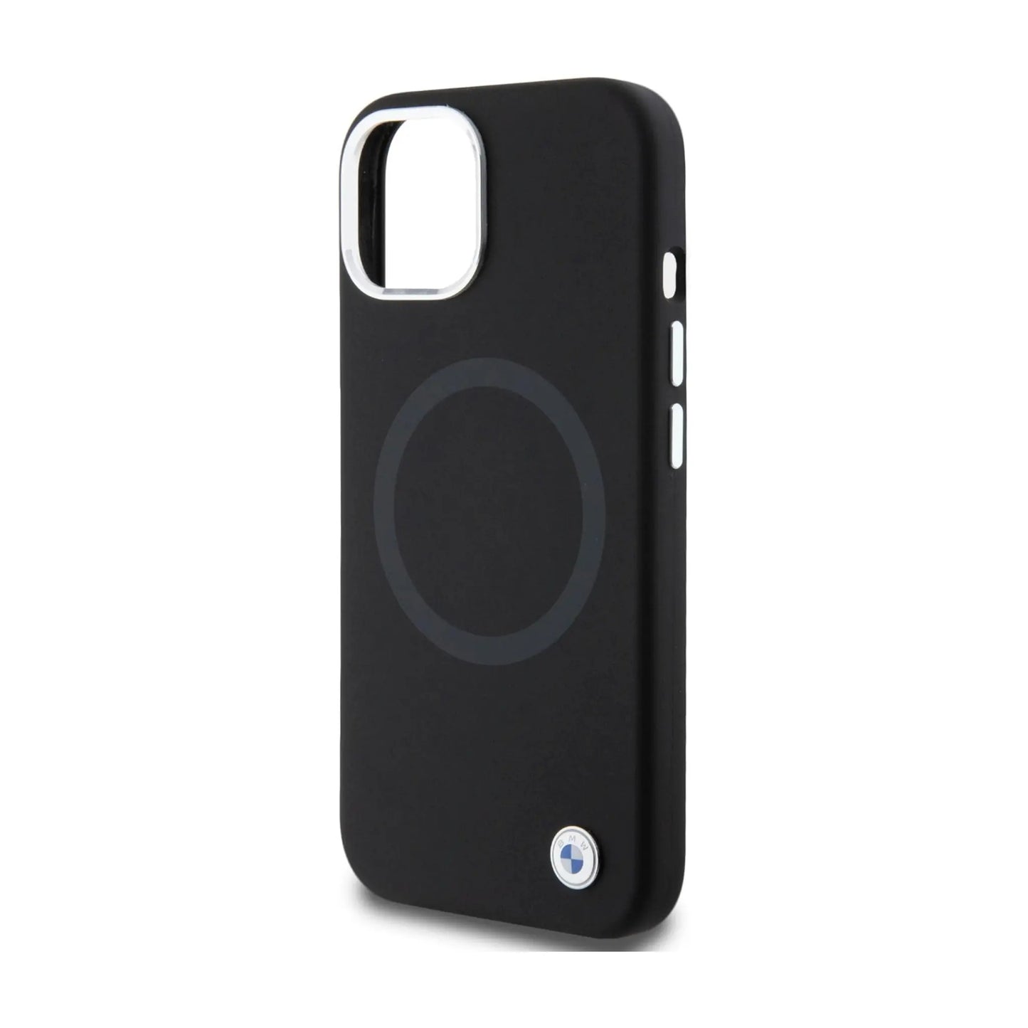 BMW Hülle Signature Liquid Silicone MagSafe Schwarz – iPhone 15