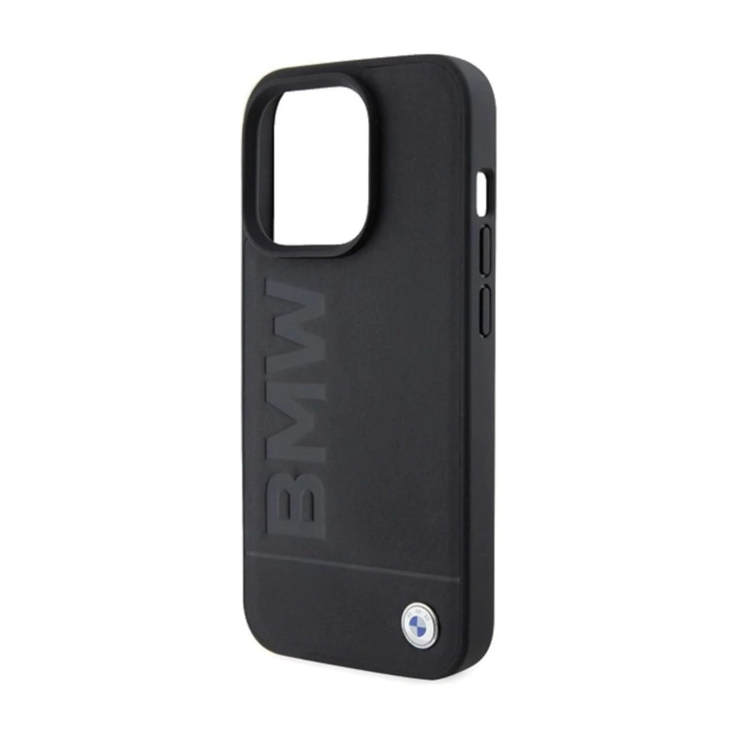 BMW BMHMP15XSLLBK Leather Case, Schwarz – iPhone 15 Pro Max