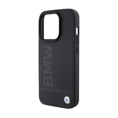 BMW BMHMP15XSLLBK Leather Case, Schwarz – iPhone 15 Pro Max