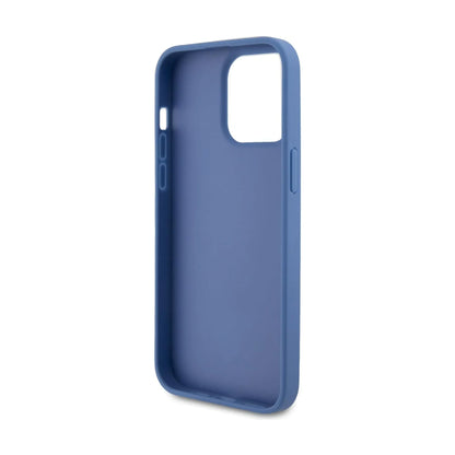 Guess Hülle 4G Triangle Strass Blau – iPhone 15 Pro Max