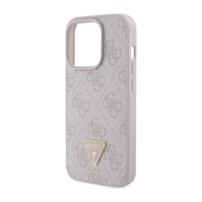 Guess Hülle 4G Triangle Strass Pink – iPhone 15 Pro