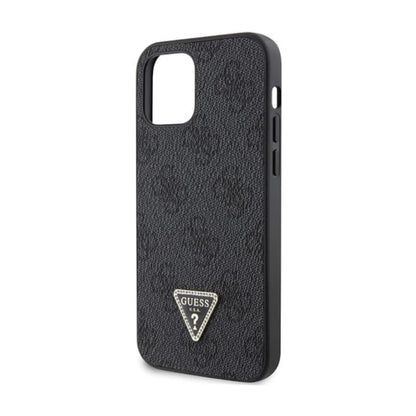 Guess Crossbody 4G Metal Logo Case, Schwarz – iPhone 12 / 12 Pro