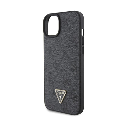 Guess Hülle Crossbody 4G Metal Logo Schwarz - iPhone 15